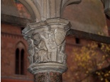 III Plener Fotograficzny w Malborku: Ozdoby na kolumnach. Jak widać amory były w Krzyżackich głowach. :-)
